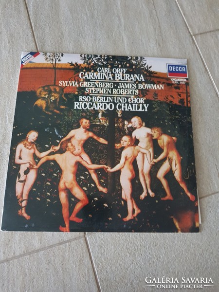 Lp vinyl vinyl record carmina burana