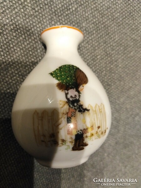 Miniature porcelain vase - miss petticoat / 1978.