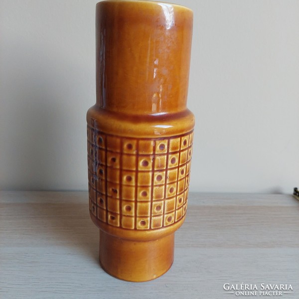László Zahajszky granite ceramic vase