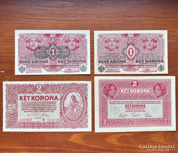 1 és 2 korona