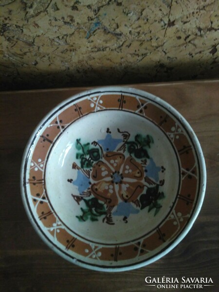 Antique ceramic plate, wall plate
