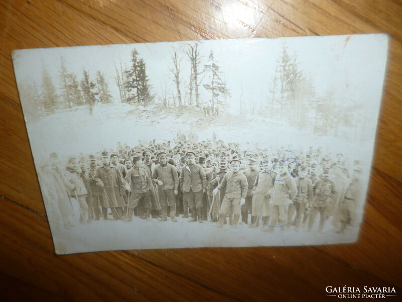 I viágháborús katonai fotó hadifogolytábor 1917