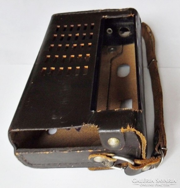 Old sokol radio leather case