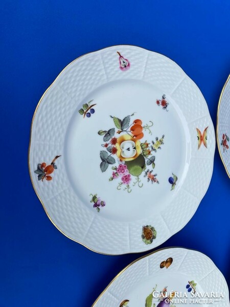 Herend fruit patterned flat plates