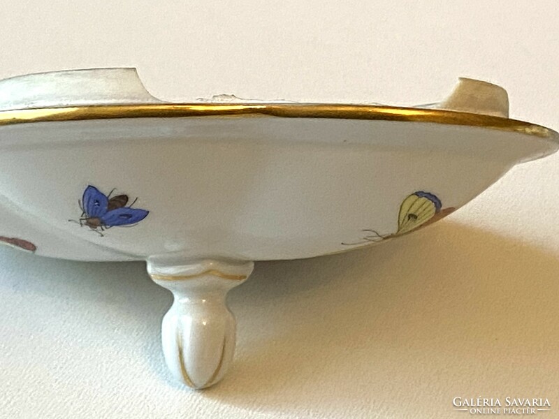 Óherend covered bird and butterfly jewelry holder bowl