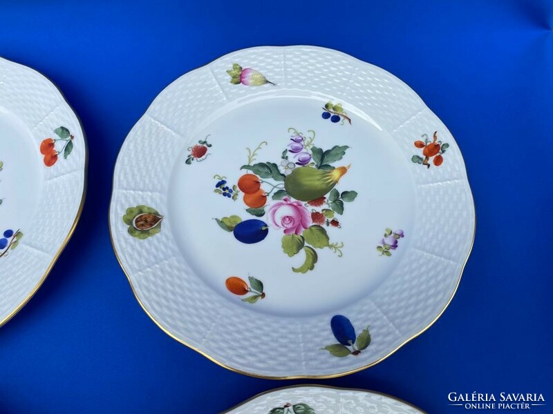 Herend fruit patterned flat plates