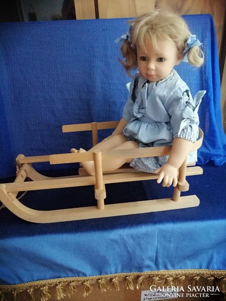 Antique doll furniture, doll house toy. Sled