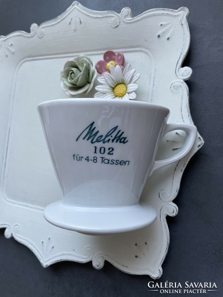 Melitta porcelain coffee filter