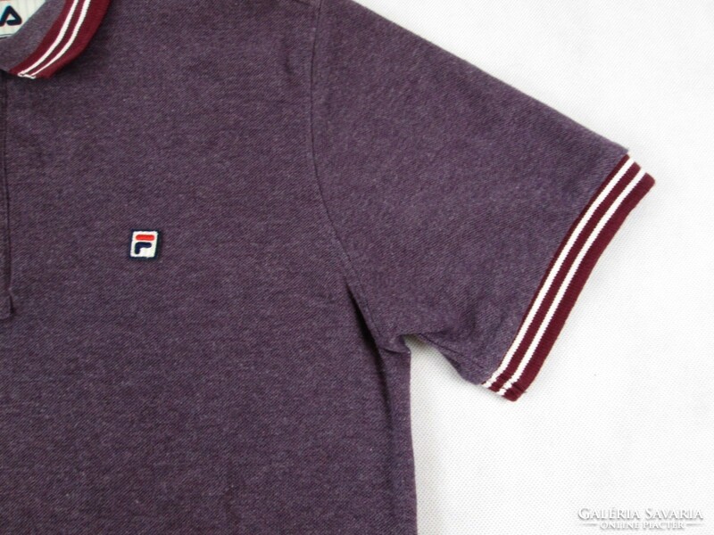 Original fila (s) sporty elegant short-sleeved men's collared T-shirt