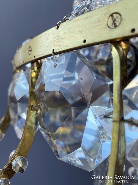 Diamond, lead crystal chandelier! 11 Glowing!