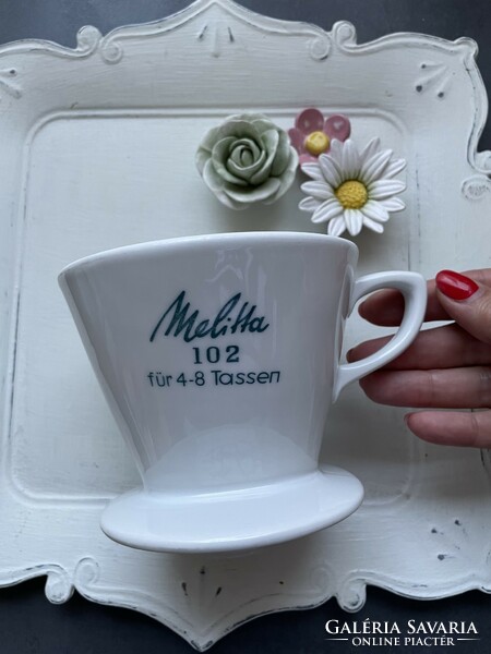 Melitta porcelain coffee filter