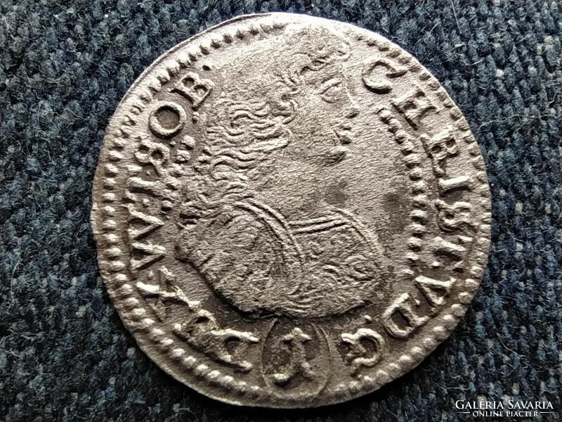 Németország Württemberg-Oels hercegség Christian Ulrich ezüst 1 Krajcár 1684 (id22600)