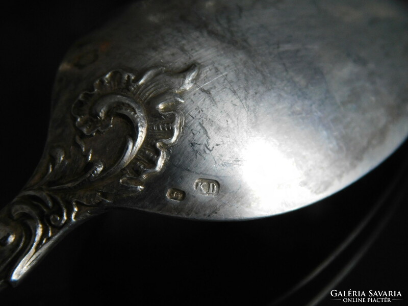 Silver baroque 6-piece tea spoon set 208 gr 15 cm