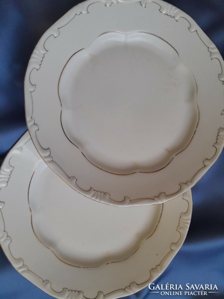 Zsolnay gold plated flat plate