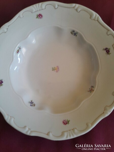 Zsolnay  szórt virágos tányér 24cm