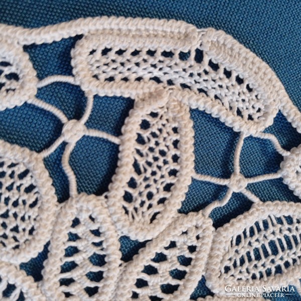 Crochet lace tablecloth