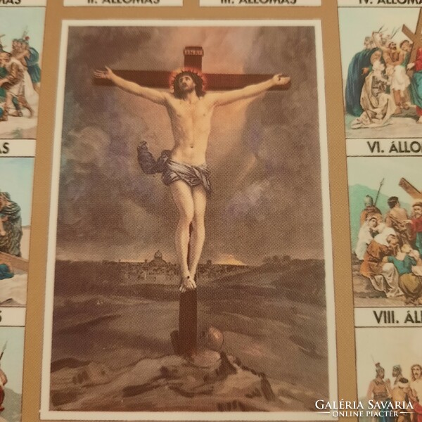 Via crucis / way of the cross/ postcard