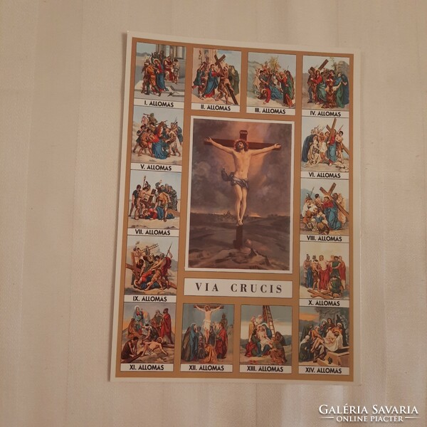 Via crucis / way of the cross/ postcard