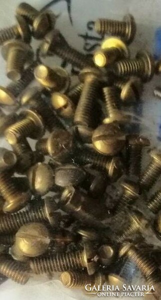 Weighing 57 g, many old but unused parts for DIY screws, different sizes