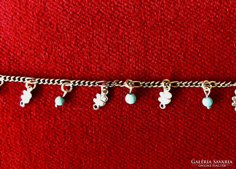 Silver elephant bracelet