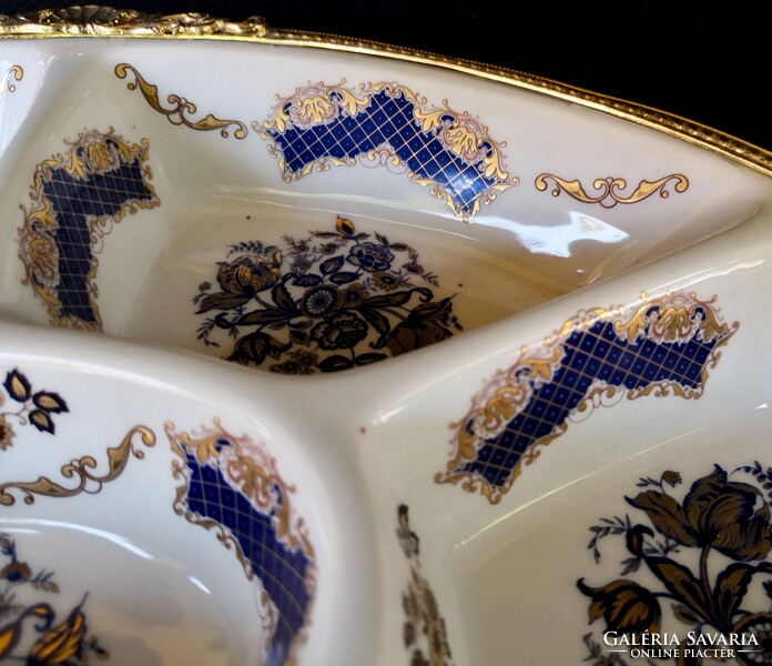 Dt/360. – A. Rotondo Italian, decorative, gilded, divided tray