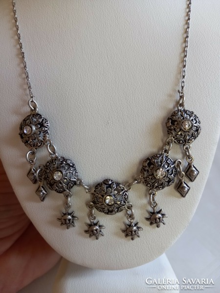 Antique Gyonyoru 925 sterling silver necklace