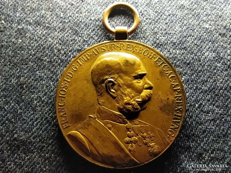 I. Ferenc József 50. évfordulójára bronz medál (id79017)