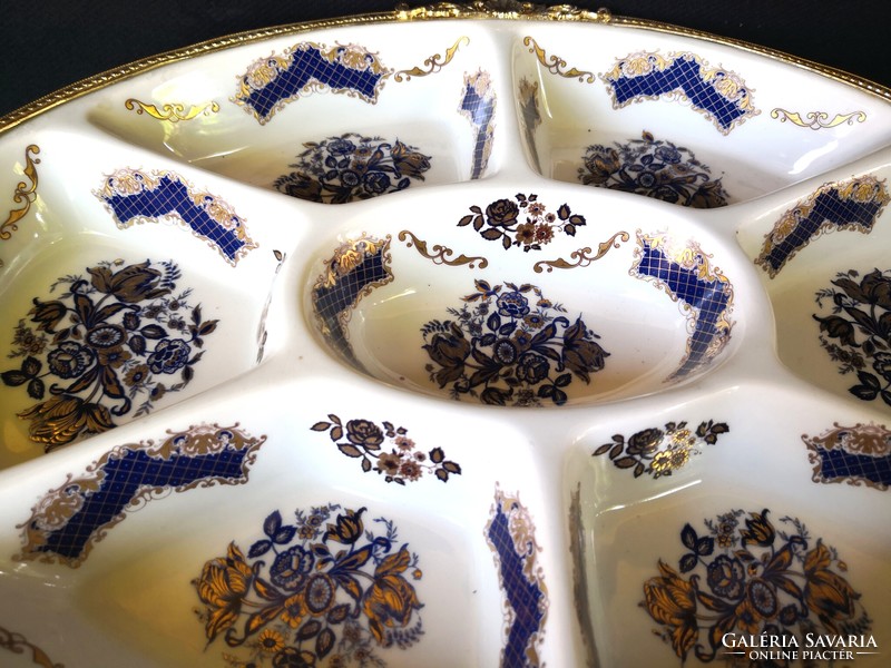 Dt/360. – A. Rotondo Italian, decorative, gilded, divided tray