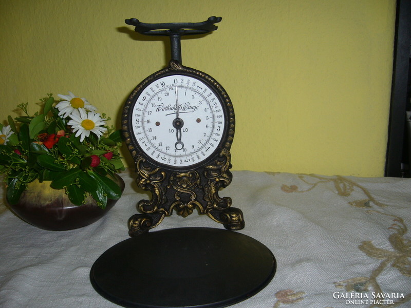 Very old /130 years/ German clock scale. Free delivery to Foxpost machine!