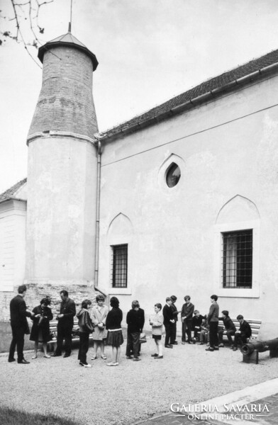 B - posta 048 clear Hungarian postcard, truncated minaret of Szigetvár