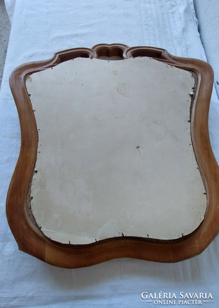 Antik biedermeier  faragott fa szék háttámla,  karton sablonnal ,kreatív célra is