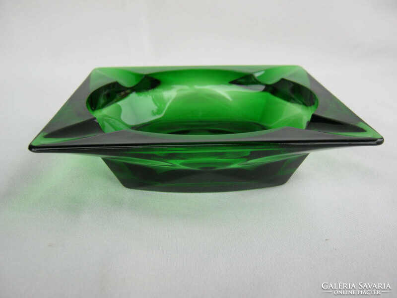 Green glass ashtray ashtray