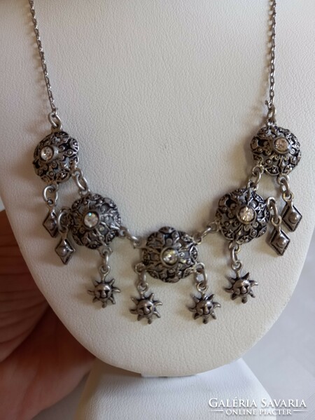Antique Gyonyoru 925 sterling silver necklace