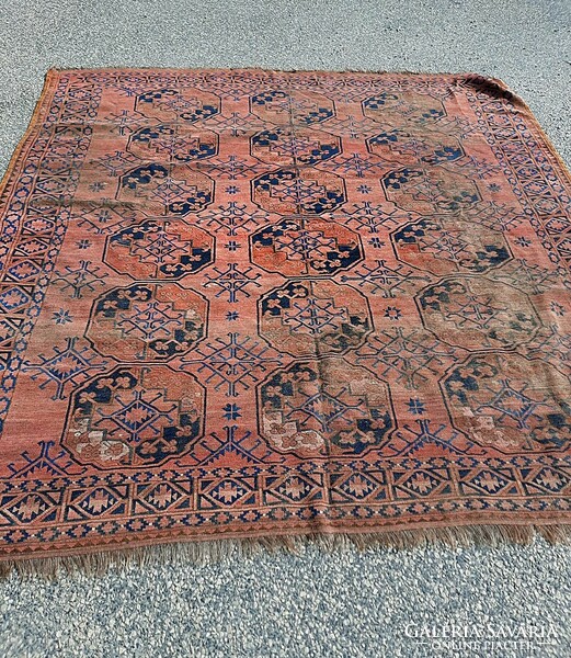 Antique afghan, beautiful rug! 260 X 250 cm