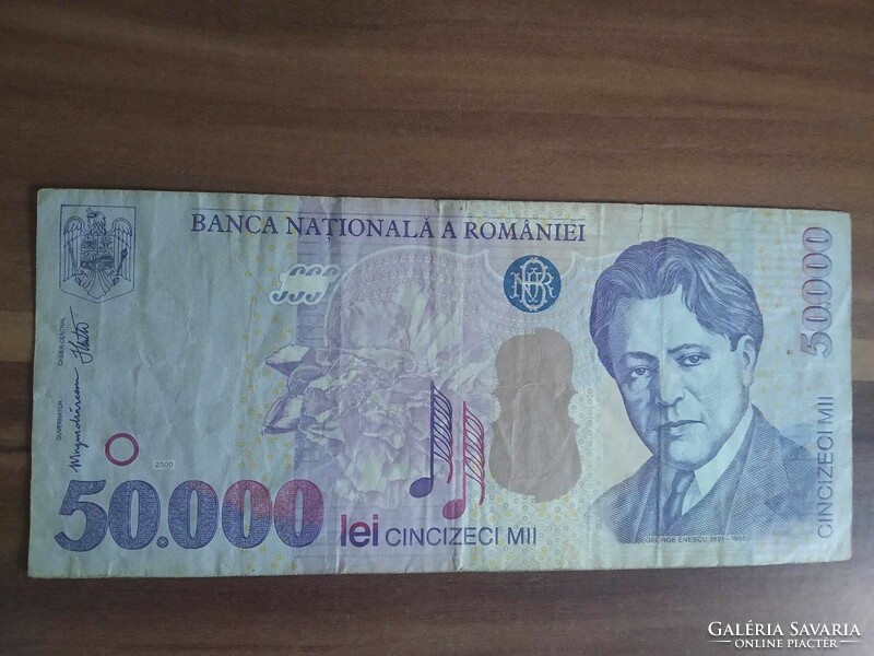 Romania, 50,000 lei, 2000