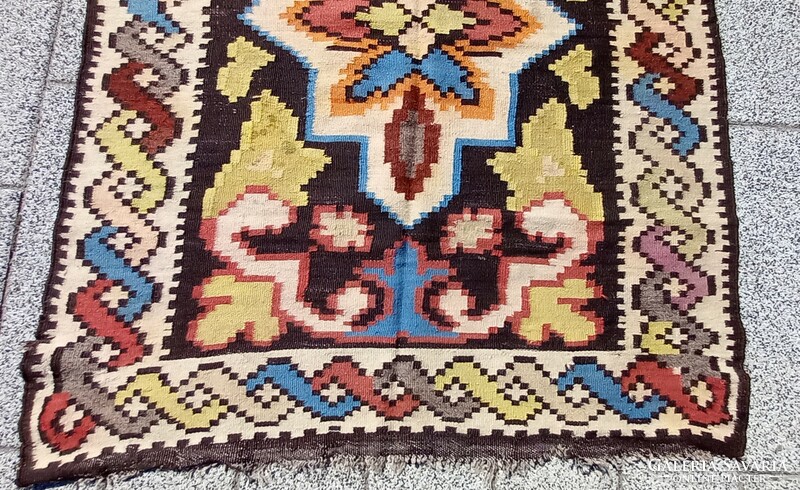 Antique Anatolian handmade kelim carpet is negotiable