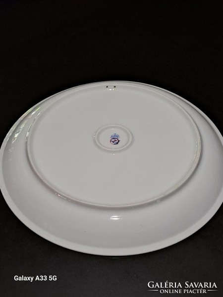 Alföldi porcelain multicolored Hungarian serving bowl 28.5 Cm