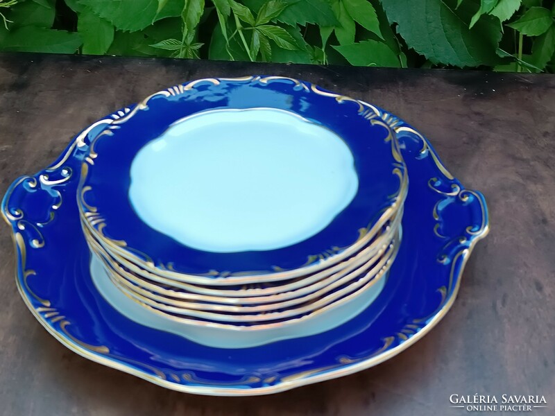 Zsolnay pompadour cake set