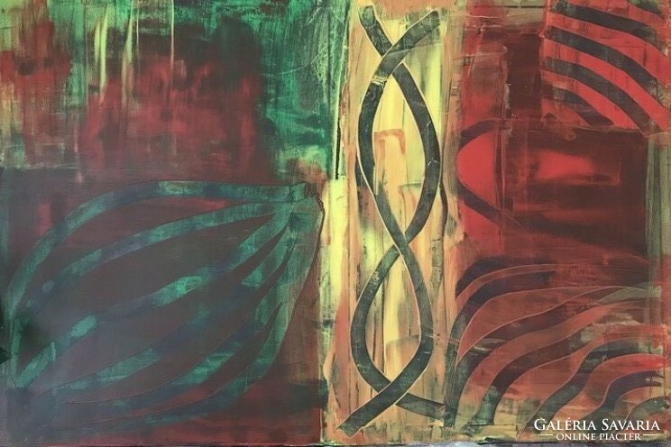 New Day  120cm x 80cm abstract egyedi kép