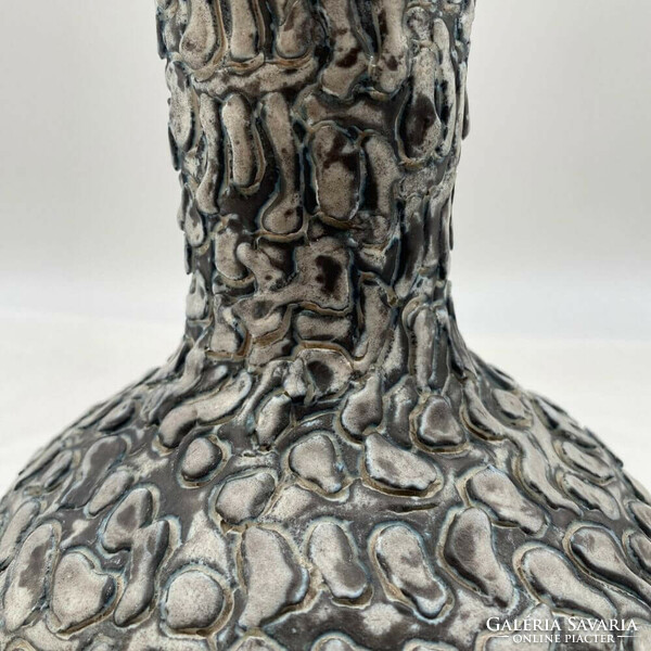 Károly Király's black-and-white applied art vase