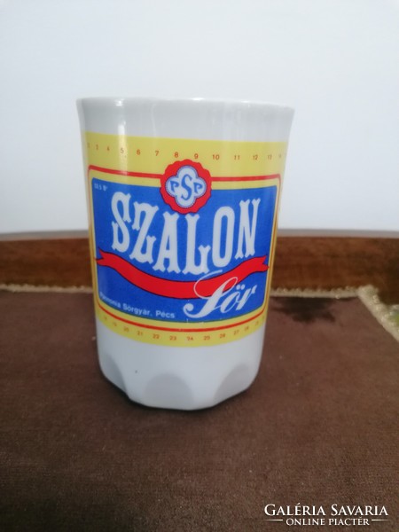 Zsolnay "Szalon sör" bögre - korsó