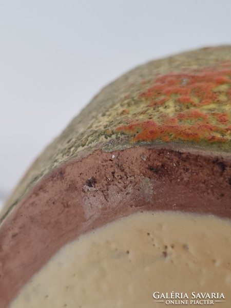Pesthidegkúti kerámia padlóváza - ritka formavilágú, gyűjtői darab
