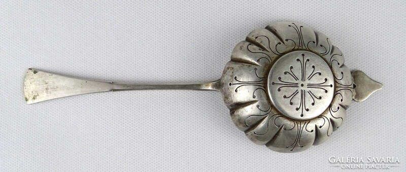 1N454 antique marked silver icing spoon 96 g