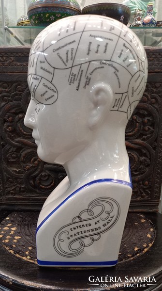 Porcelán Phrenological Fej