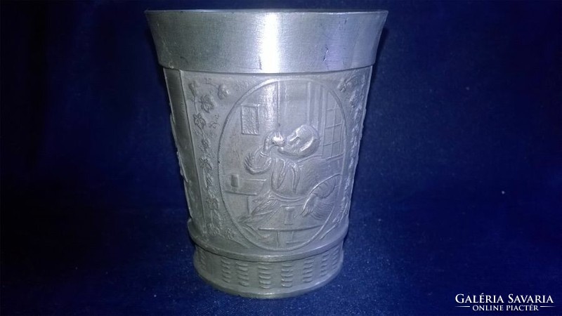 Older marked pewter, cup 35.