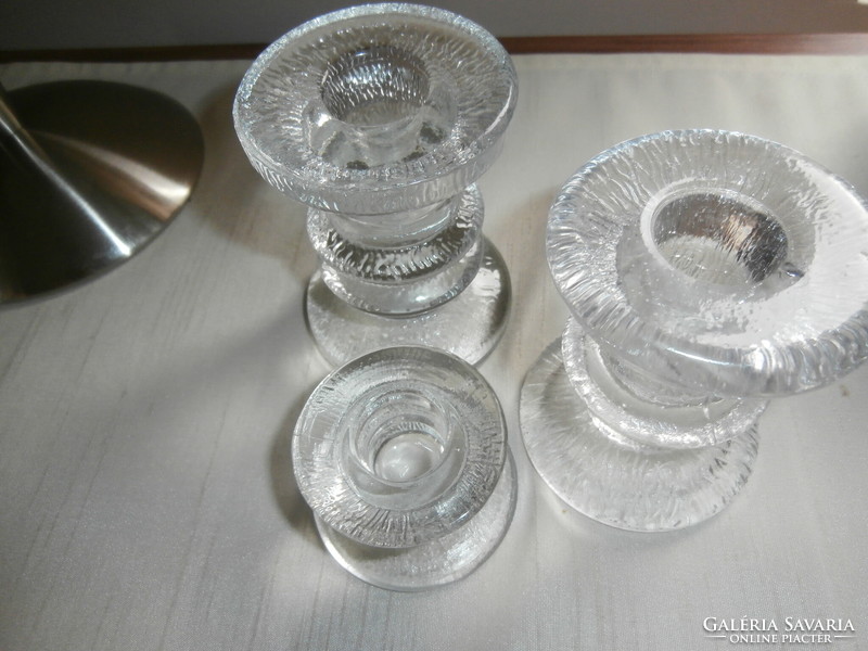 Finnish littala Scandinavian design ice glass 3 pcs