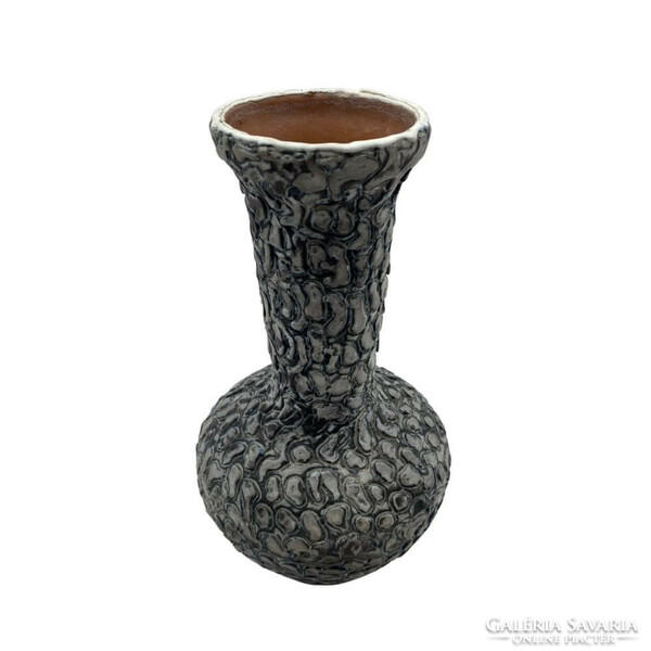 Károly Király's black-and-white applied art vase