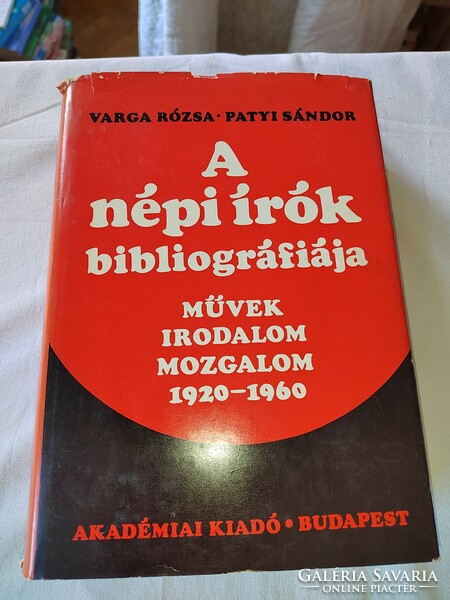 Varga rózsa - Sándor Patyi: the bibliography of folk writers