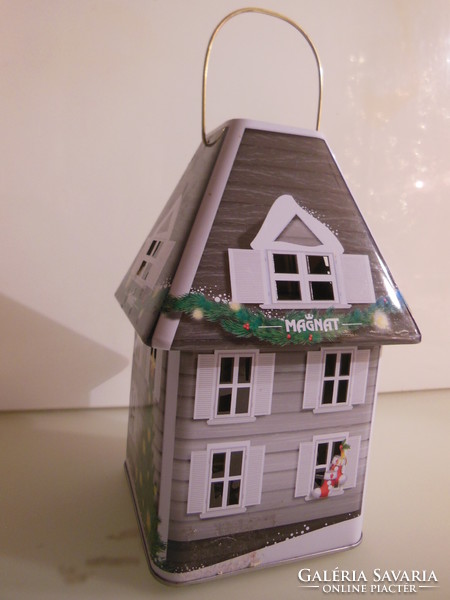 Candle holder - house - 18 x 12 x 12 cm - metal - perfect
