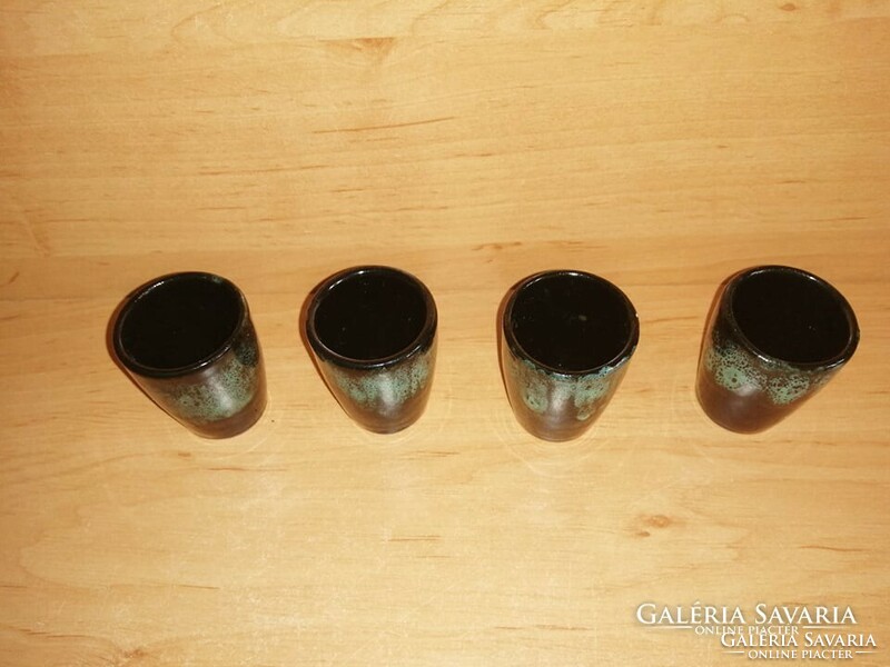 Magyarszombatfai ceramic cups 4 pcs 5.5 cm (f-1)